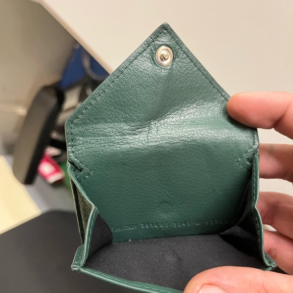 BALENCIAGA PAPIER MINI WALLET IN GREEN - Picture 9 of 12
